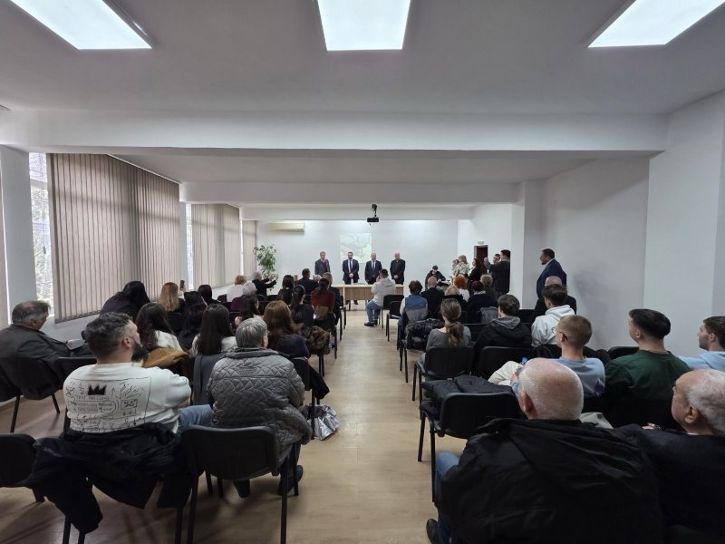 Представяне на филма "Труд и солидарност" в Югозападен университет "Неофит Рилски" - гр. Благоевград 449